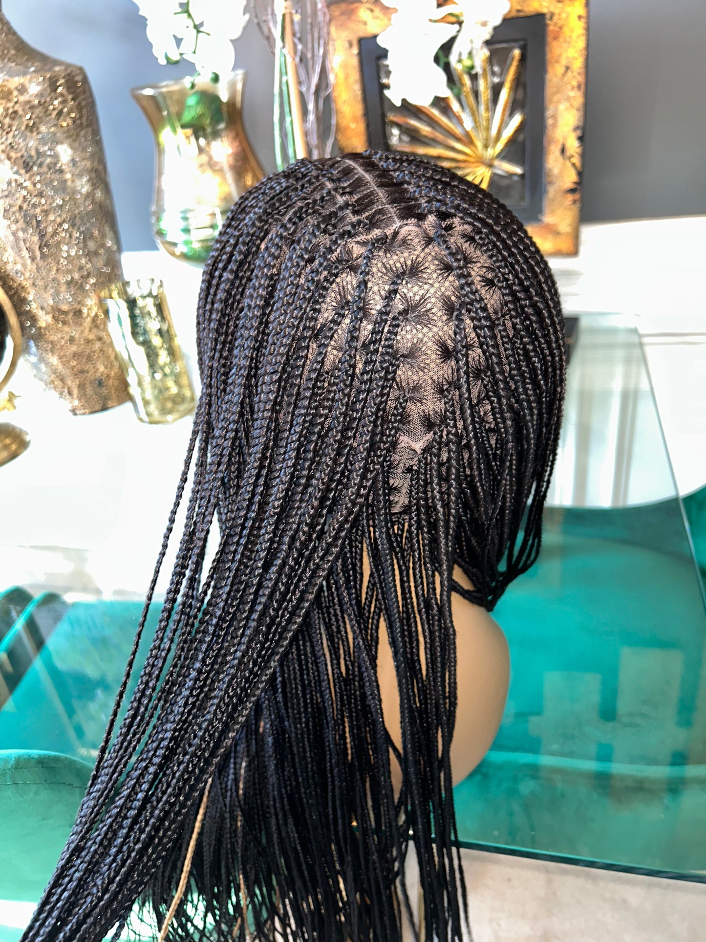 40” small knotless braid wig