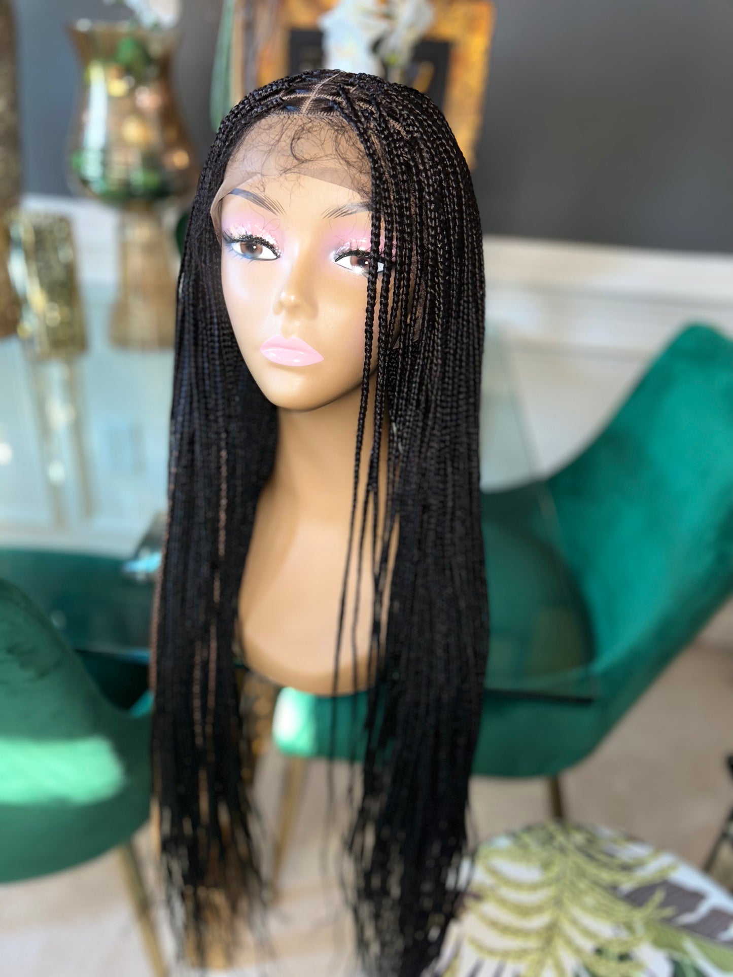 40” small knotless braid wig