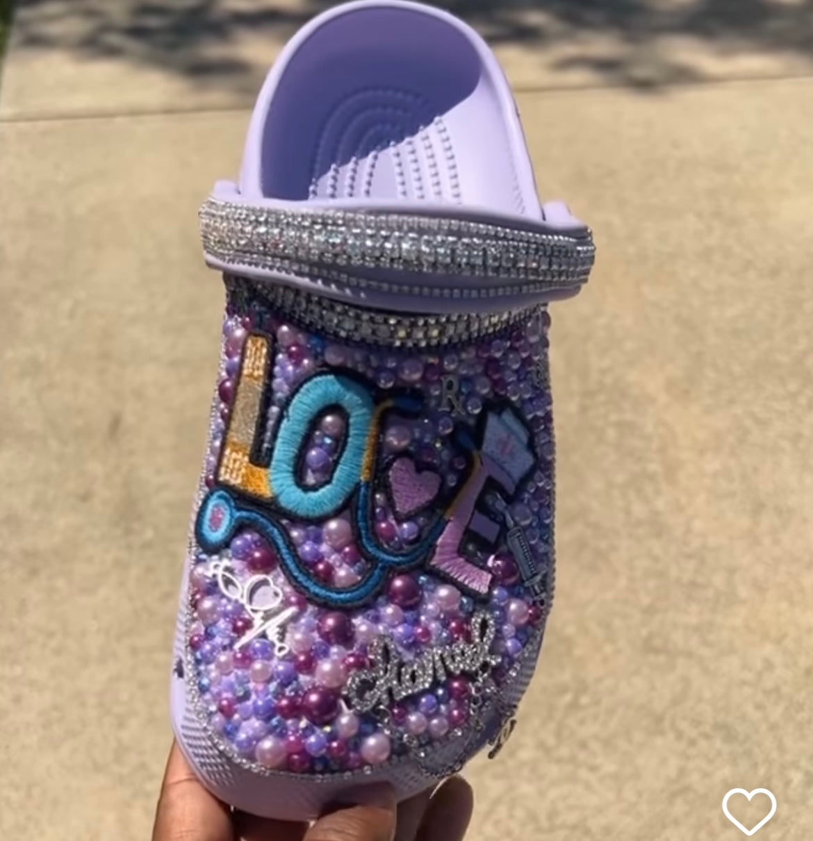 Crocs add on full bling