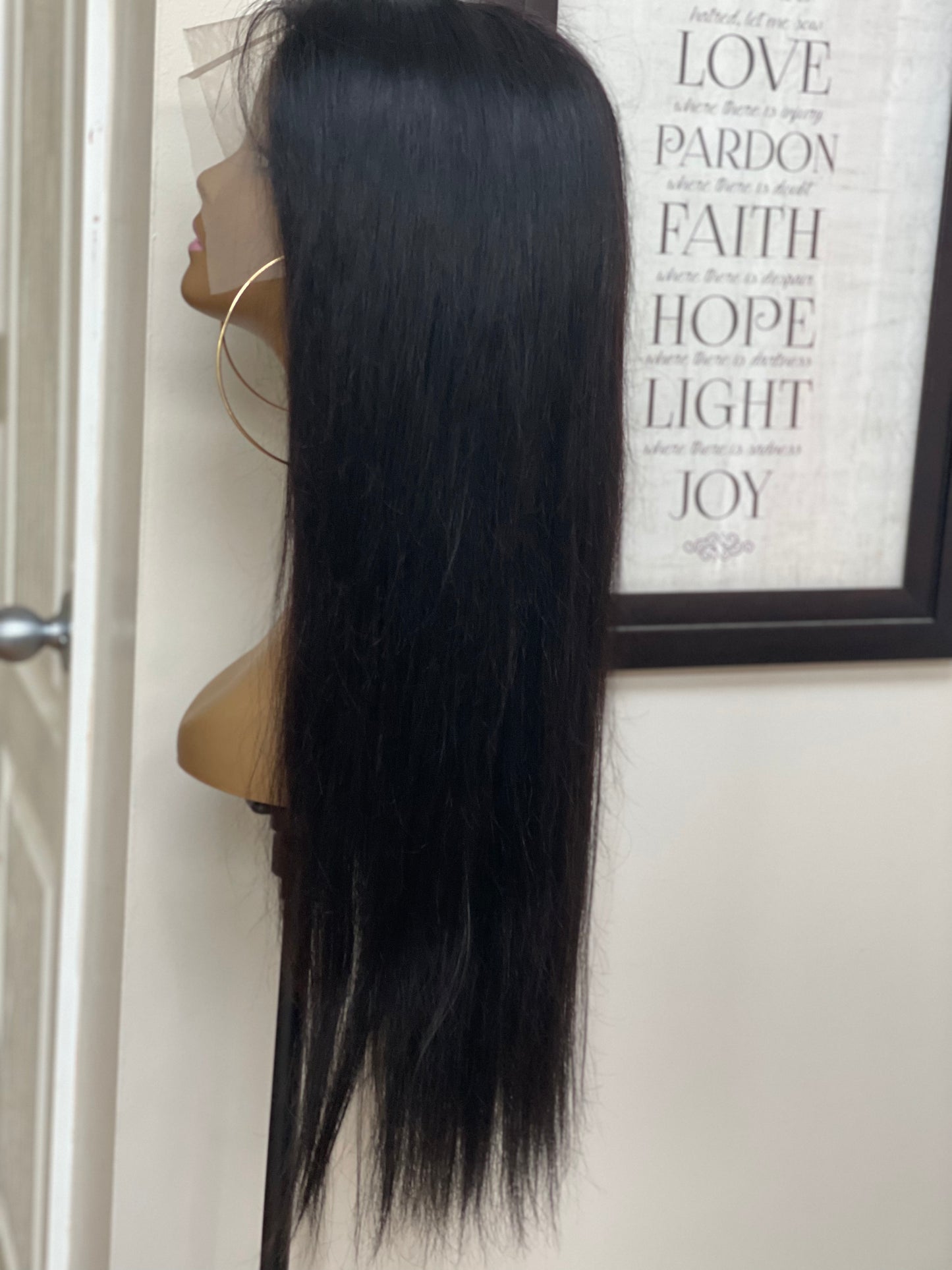 Straight 30” Human Wig