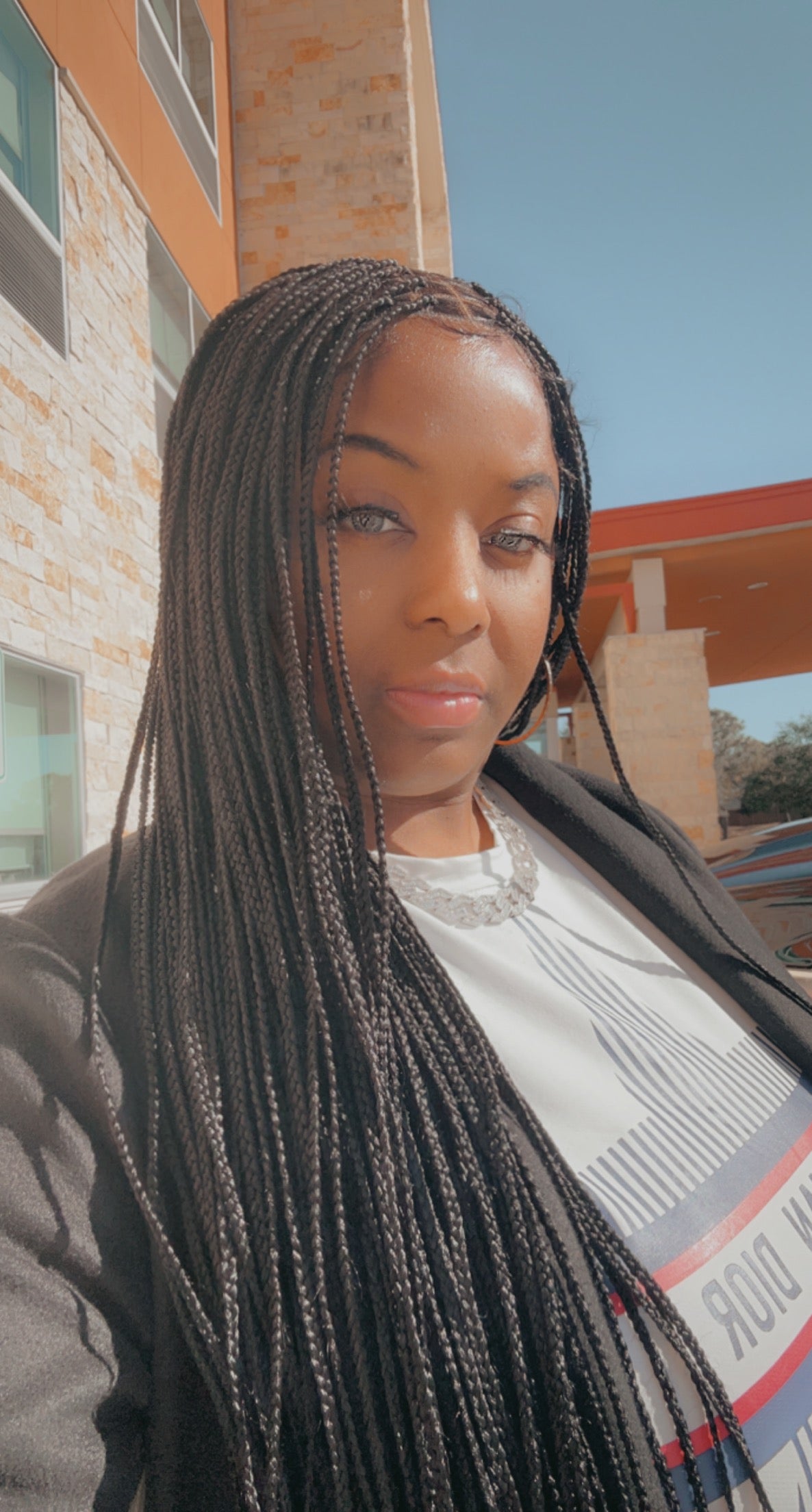 40” small knotless braid wig