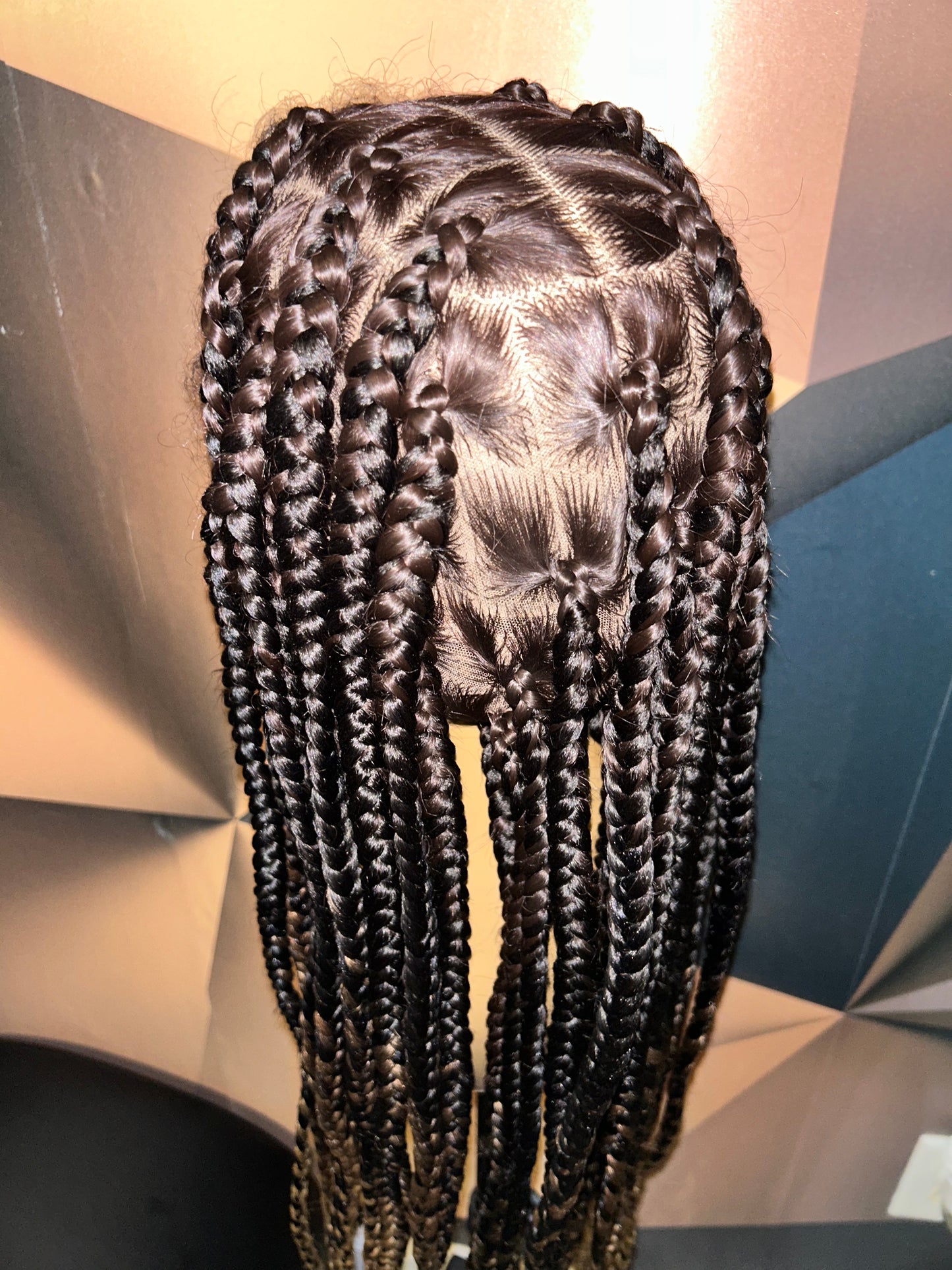Large knotless braid wig