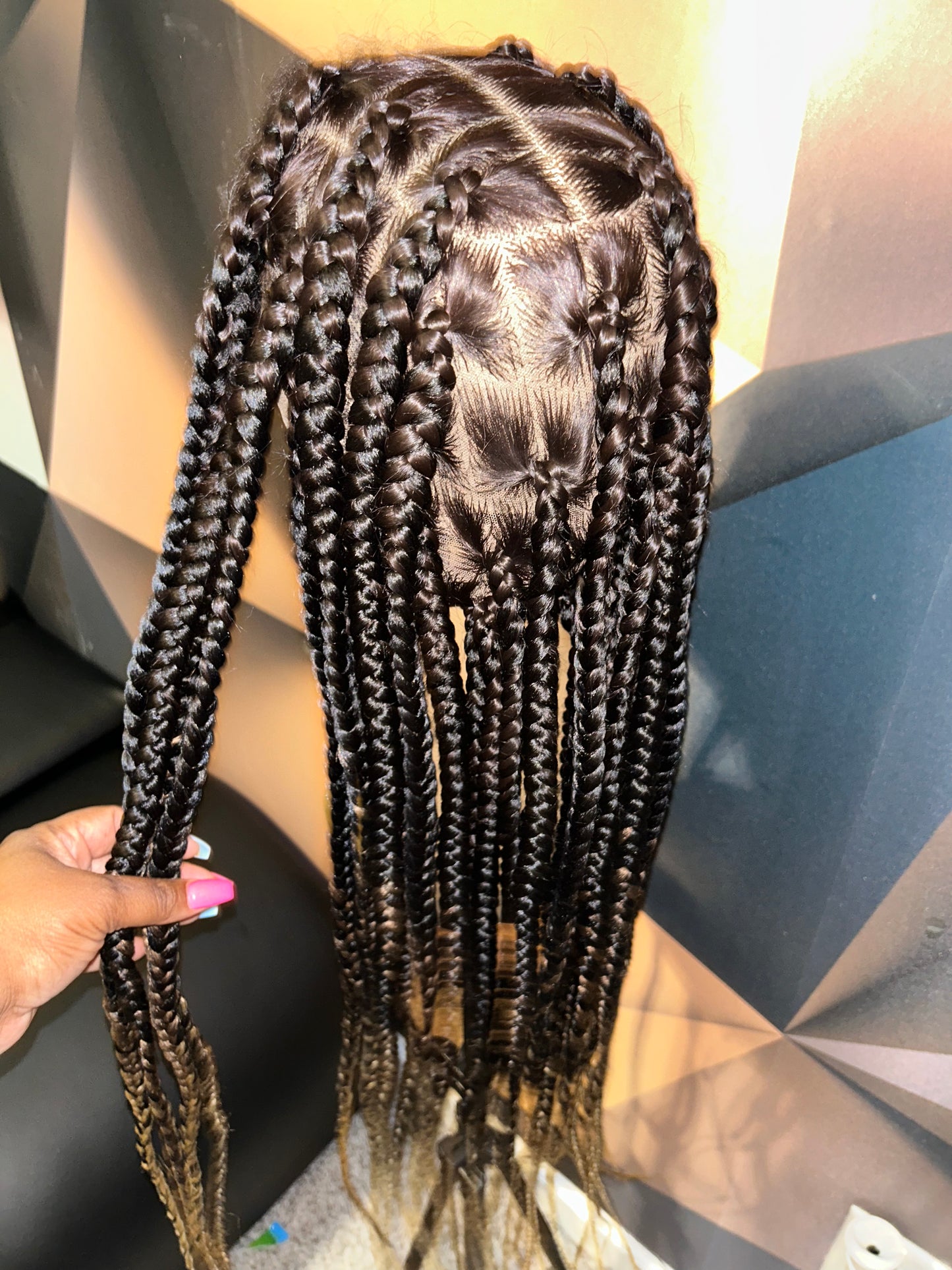 Large knotless braid wig