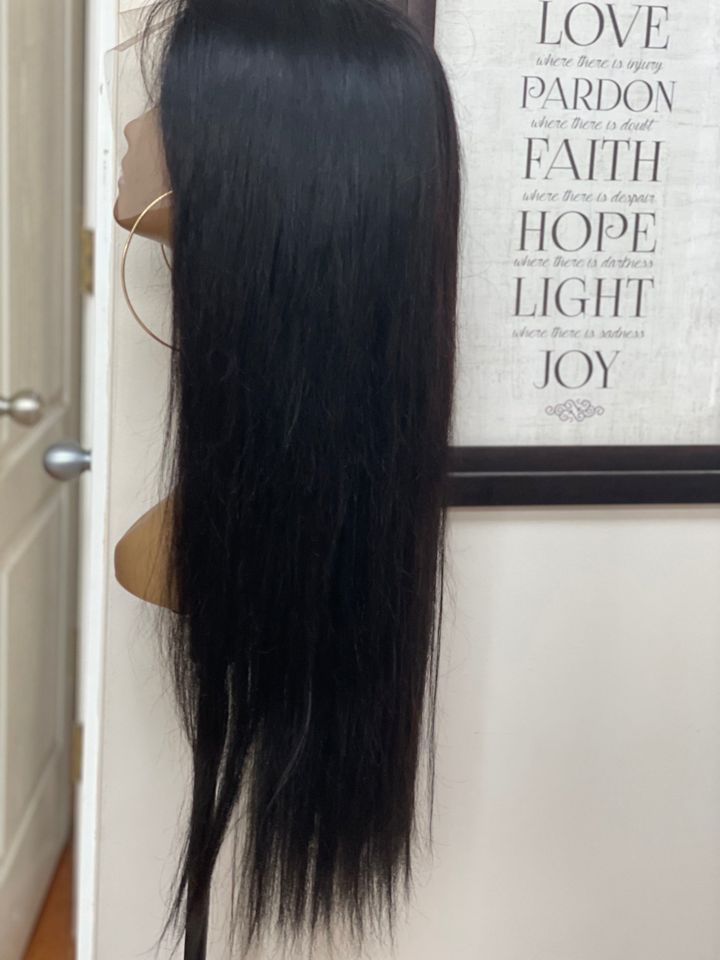 Straight 30” Human Wig